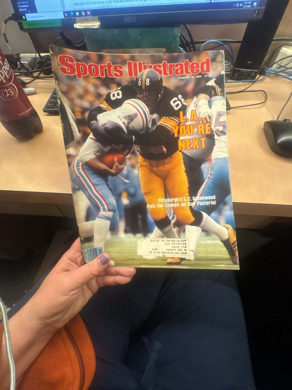 JANUARY 14TH 1980 SPORTS ILLUSTRATED L.C. GREENWOOD